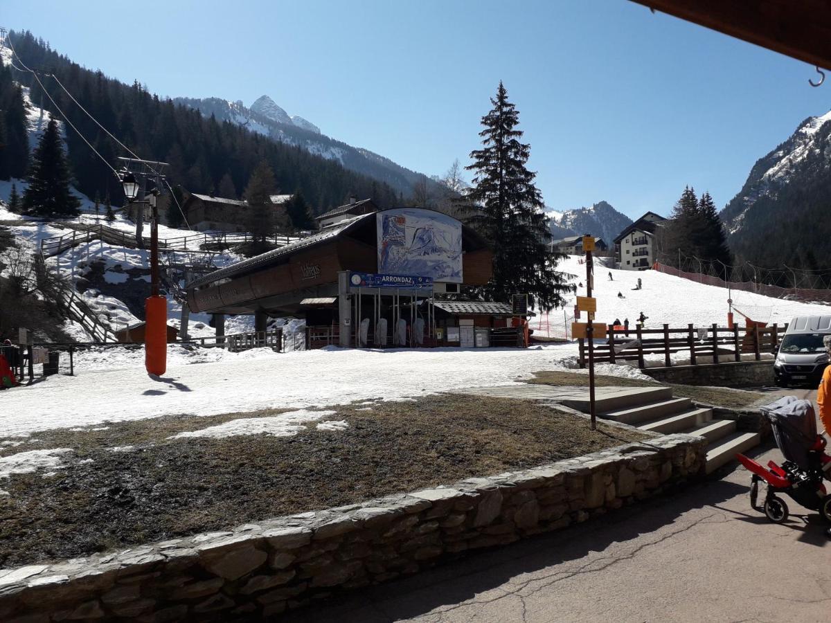 Magnifique Studio Au Pied Du Telecabine D'Arrondaz Et Des Pistes De Ski 모단 외부 사진