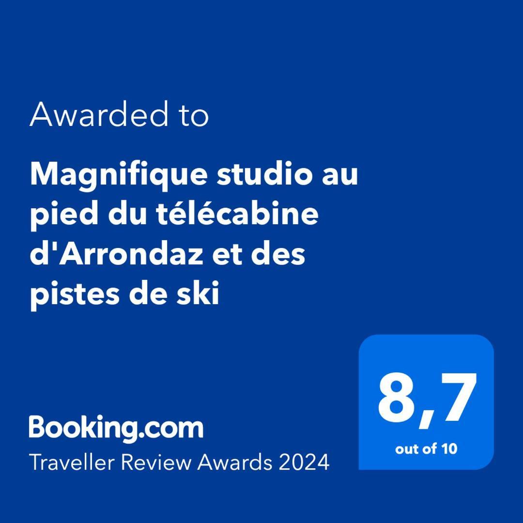 Magnifique Studio Au Pied Du Telecabine D'Arrondaz Et Des Pistes De Ski 모단 외부 사진